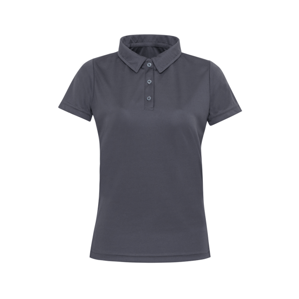 Oxford Gray Dry Fit Performance Short Sleeve Polo Shirt For Women